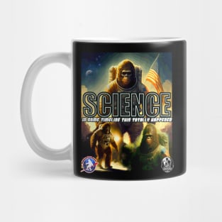 Funny Science Bigfoot Astronaut Space Sasquatch Astronomy Primate Mug